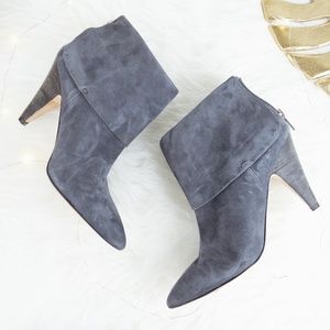 IVANKA TRUMP - Gray Foldover Booties